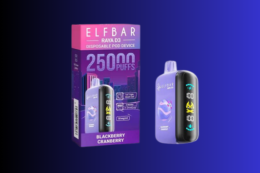 Buy Elfbar Raya D3 25000 (25K Puffs) Disposable Vape with Express Delivery in Mumbai