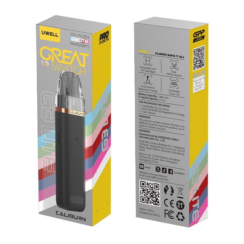 Buy Caliburn G3 Lite Reusable Vape Pod System Online | Express Delivery in India