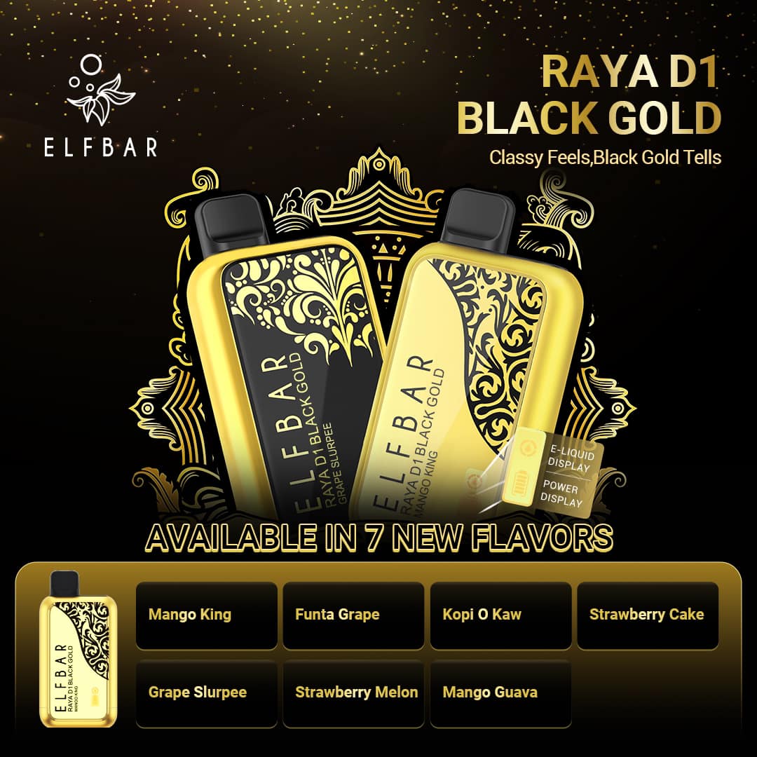 Buy Elfbar RAYA D1 13,000 (13K Puffs) Vapes Online | Express Delivery in India
