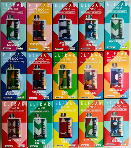 Buy Elfbar 6000 (6K Puffs) Malaysia Edition Disposable Vape Online | Express Delivery in India
