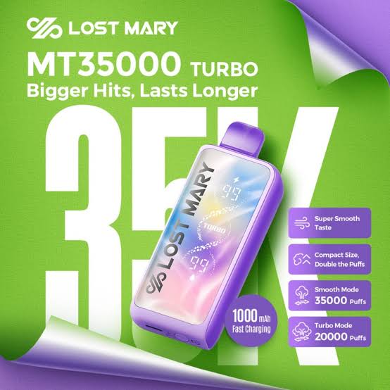 Buy Lost Mary MT 35000 35K Puffs Turbo Vape Online | Express Delivery in India