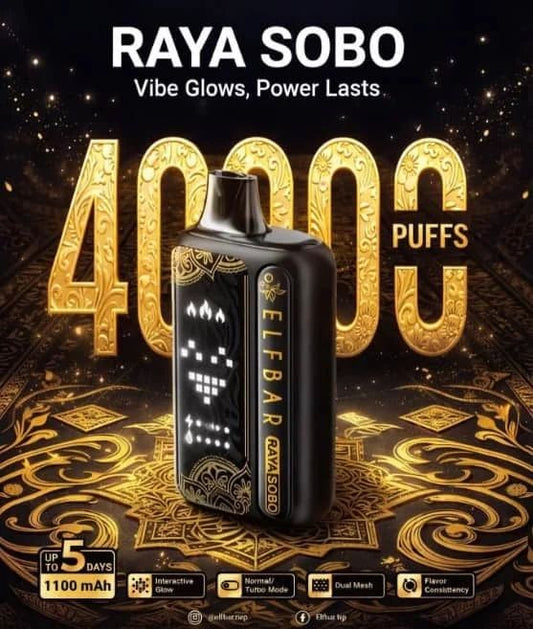 Buy Elfbar Sobo 40,000 40K Puffs Online | Disposable Vape | Buy In Mumbai