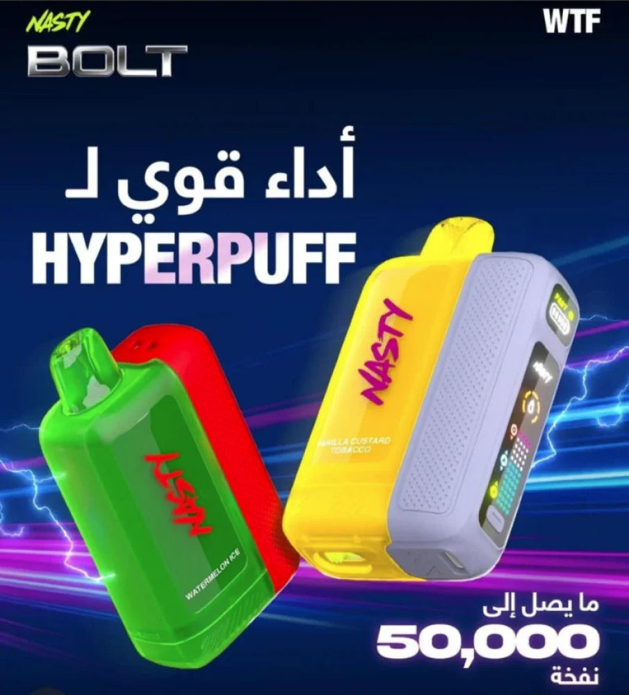 Buy Nasty Bolt 50,000 50K Puffs | Rechargeable Disposable | Express Delivery in India
