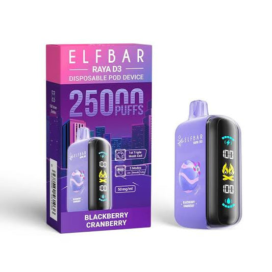 Buy Elfbar Raya D3 – 25000 Puffs in Bangalore | Fast Delivery