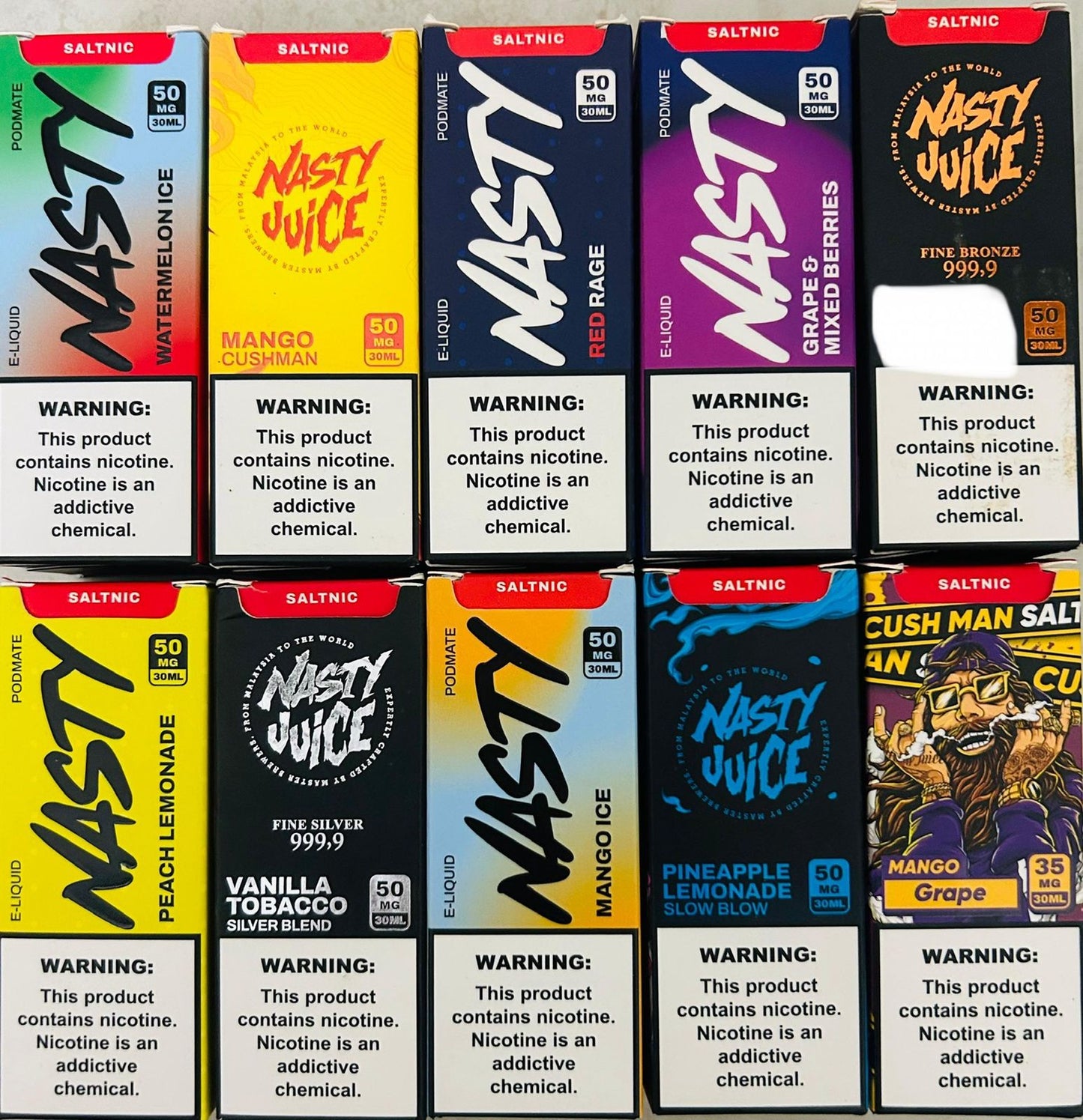 Buy Nasty Salt Nicotine 35mg & 50mg Online | Express Delivery in India