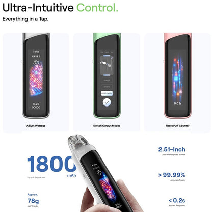 Buy Caliburn G4 Pro Pod System 1800mAh Online | Smart Touch Display | Express Delivery in India