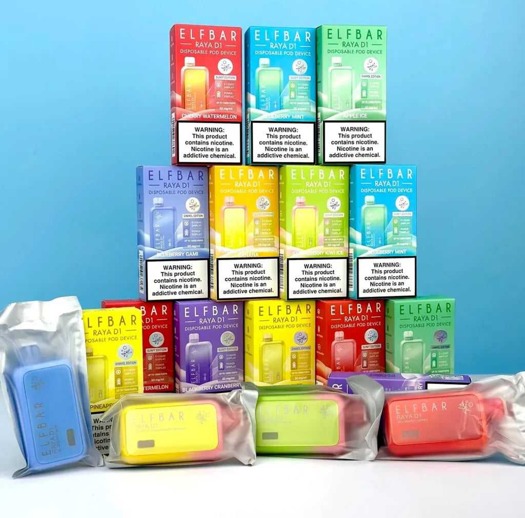 Buy Elfbar RAYA D1 13,000 (13K Puffs) Vapes Online | Express Delivery in India